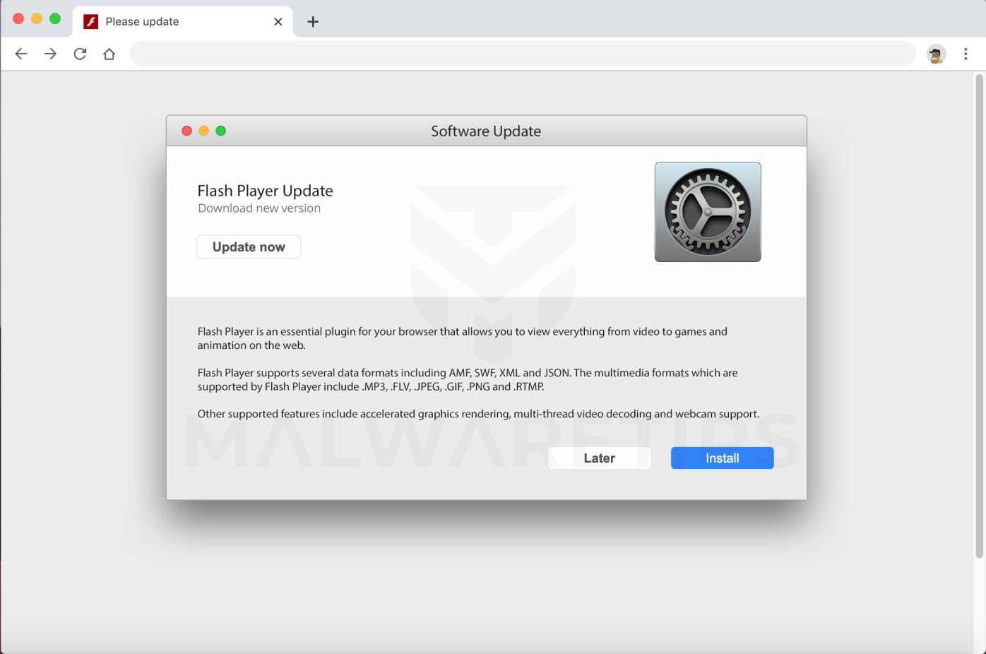 flash player upgrade for mac